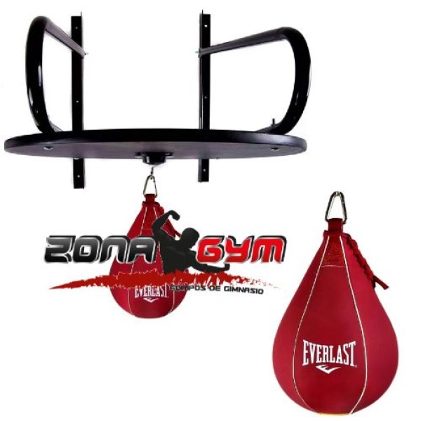 SOPORTE Y PERA DE CUERO PARA BOXEO